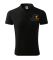 Футболка поло чоловіча чорного кольору нанесення логотипу