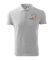 Футболка поло чоловіча сірого кольору нанесення логотипу