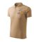 Футболка поло чоловіча пісочного кольору нанесення логотипу