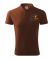 Футболка поло чоловіча коричневого кольору нанесення логотипу