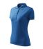 Women's polo shirt of dark blue color