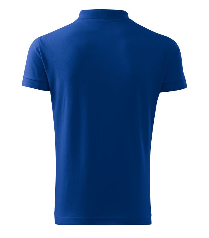 Футболка поло чоловіча синя Malfini Cotton 100 %  170 г/м²