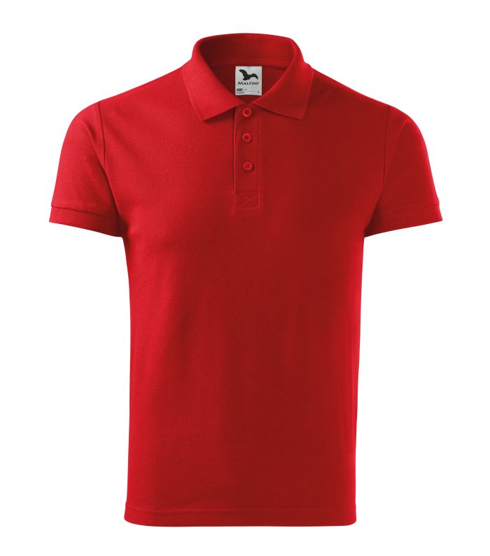 Футболка поло чоловіча червона Malfini Cotton 100 %  170 г/м²