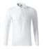 Поло с длинным рукавом белого цвета