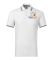 Футболка поло чоловіча білого кольору нанесення логотипу