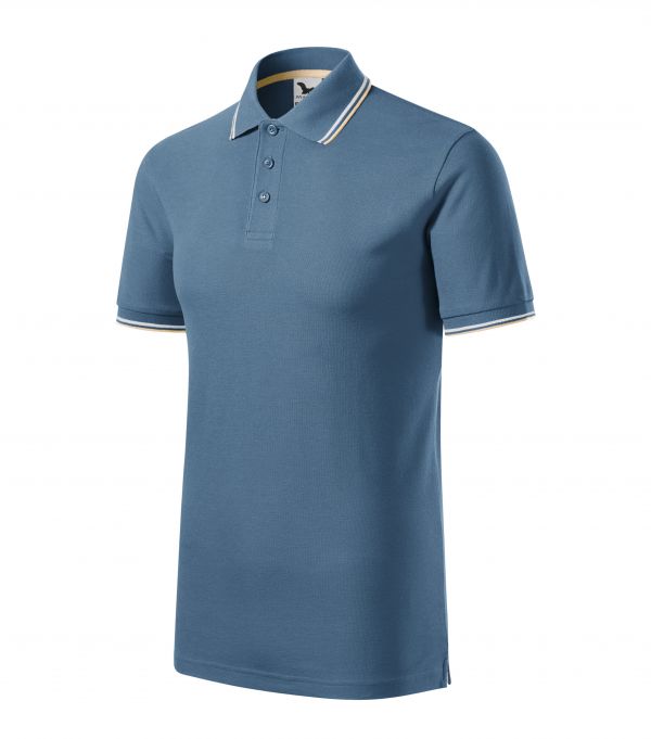 Футболка поло чоловіча блакитного кольору