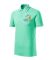 Футболка поло чоловіча м'ятного кольору нанесення логотипу