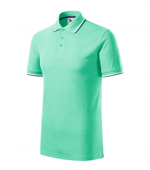 Футболка поло чоловіча м'ятного кольору