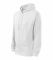 Худі чоловіче на блискавці білого кольору