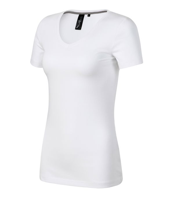 Футболка жіноча білого кольору V-neck