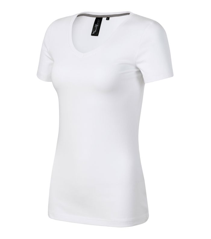 Футболка жіноча білого кольору V-neck