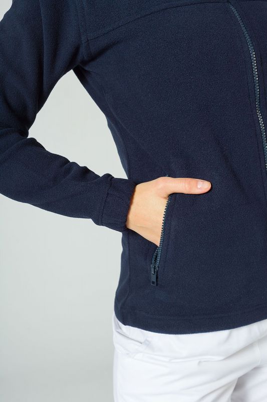 Флісова кофта темно синього кольору