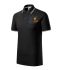 Футболка поло чоловіча чорного кольору нанесення логотипу