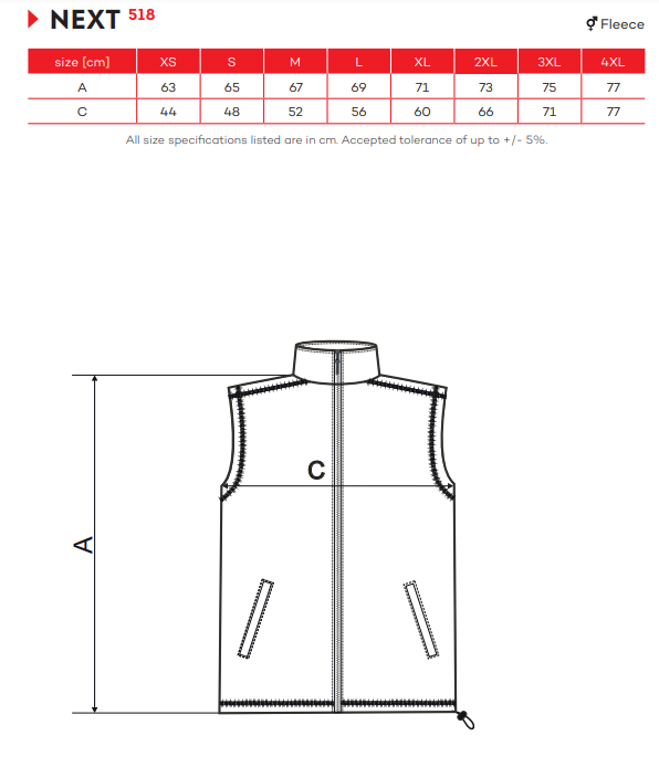 Флісова жилетка синього кольору 518