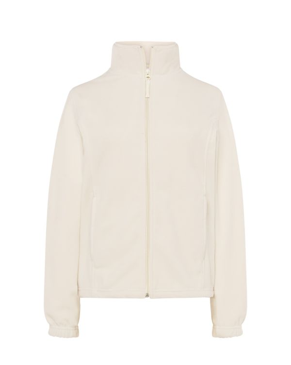 Флісова кофта жіноча білого кольору