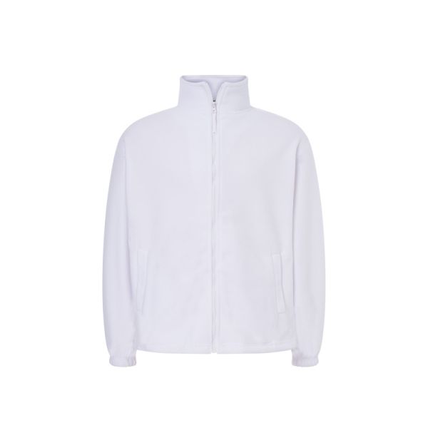 Флісова кофта чоловіча білого кольору JHK