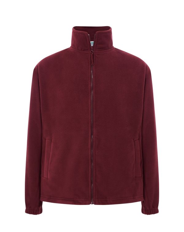 Флісова кофта чоловіча бордового кольору JHK
