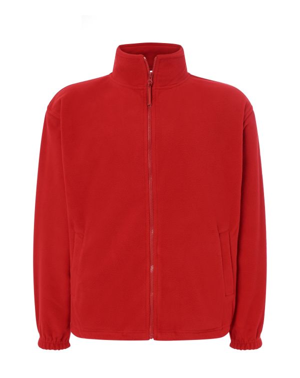Флісова кофта чоловіча червоного кольору JHK
