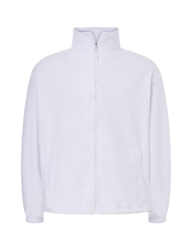 Флісова кофта чоловіча білого кольору JHK