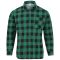 Сорочка в клітинку чоловіча зеленого кольору