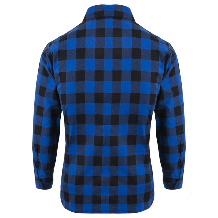 Сорочка в клітинку чоловіча синього кольору