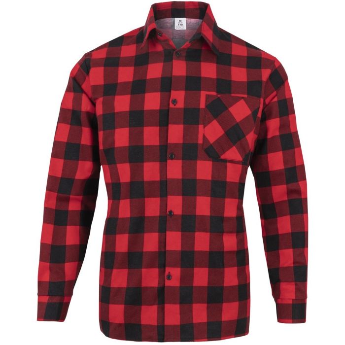 Сорочка в клітинку чоловіча червоного кольору