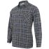 Сорочка в клітинку чоловіча сірого кольору